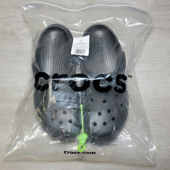 Crocs Women's Baya Platform Clog Slip On Comfort Sandal Shoes Size 11 Black New - Picture 2 of 11